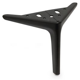 Q&Q Pata Metálica Modelo Clay para Sofá y Mueble, Metal, Acabado Níquel Oscuro, 125 mm