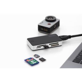 DIGITUS Card Reader USB3.0, extern, schwarz-silber