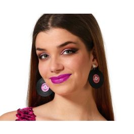 Boucles d'oreilles femme adulte en forme de disque vinyle - Accessoire bijou style rétro années 80 pour déguisement rock ou événement musical thématique Precio: 10.5. SKU: B17XQNVQS5