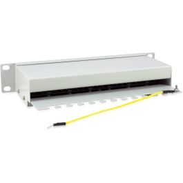Equip Patchpanel 12x RJ45 Cat6 10" FTP 1HE ISO/IEC hellgrau