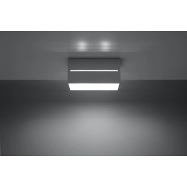 SOL Plafonnier LED Aluminium Lobo SOL-SL.0384 Design Moderne Contemporain Minimaliste 2 Ampoules