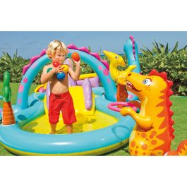 Pataugeoire gonflable pour enfants Intex Dinosaures Parc de jeux 302 x 112 x 229 cm 280 L