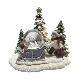 Décorations de Noël DKD Home Decor Résine (16 x 12,5 x 14,5 cm) (2 Unités)