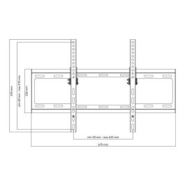 One For All WM2621 - Support Mural Inclinable 15° pour TV 32-84 pouces (81-213 cm) - Noir