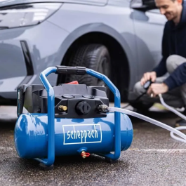 Scheppach Compresseur sans fil C-ACT160/6-X avec kit de démarrage et batterie 2 Ah