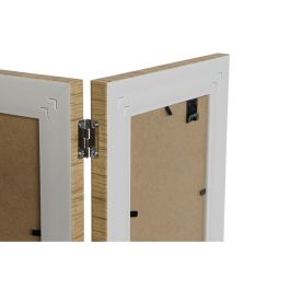 Cadre photo Home ESPRIT Marron Beige Naturel Ivoire Verre polystyrène Scandinave 31 X 2 X 21 cm (4 Unités)