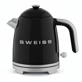 Sweiss KTS9 Bouilloire électrique vintage 1000 W 1 L inox Noir, socle rotatif 360° Precio: 72.792. SKU: B1B7PMT2JT