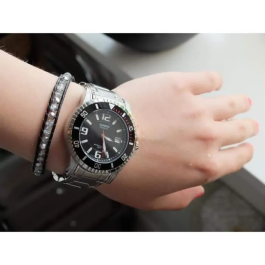 Casio Montre en Acier Inoxydable BASIC Gris