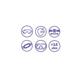 Bestway Masque de Plongée Enfant Sangle Anatomique Couleur Assortie +3 Ans Plage et Piscine 22064