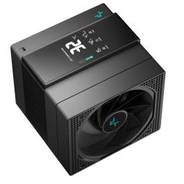 Deepcool Assassin IV VC Vision Noir Ventirad CPU avec Écran Magnétique, 7 Caloducs, TDP 300W, Refroidissement Haut de Gamme - R-ASN4-BKNVMD-G