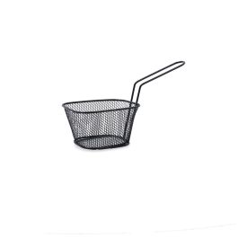 Cesta Cuadrada Metal Gastro Black Quid 10x8,5x6 cm (12 Unidades)