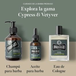 Ensemble pour le Soin de la Barbe Proraso Cypress & Vetyver 3 Pièces