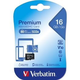 CARD 16GB Verbatim Premium MicroHC 80MB/s