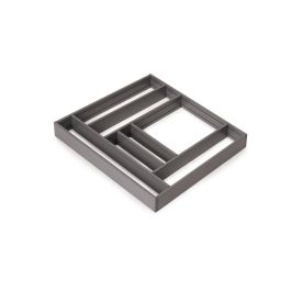 Emuca Organisateur de tiroirs Alumount 600x500, Aluminium, Gris antracite