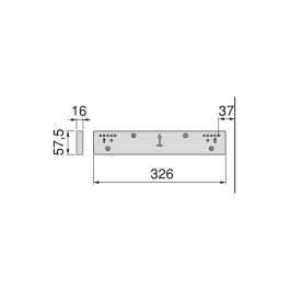 Emuca Ensemble de 2 Entretoise latérale pour le cadre Quartz, Plastique, Titane
