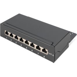 DIGITUS Patchpanel 1HE 8-Port Cat6 geschirmt schwarz