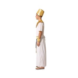 Déguisement Homme Adulte Pharaon Égyptien Blanc XXL - Costume 6 Pièces en Polyester pour Carnaval et Fête