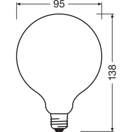 Ledvance/Osram Ampoule LED Classic E27 11W 1521Lm 2700K 300° IP20 Regulable [LVE-4099854060793]
