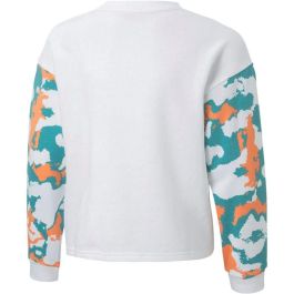 Sweat-shirt sans capuche fille Puma Alpha Crew Blanc