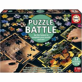 Educa Puzzle Battle Jr Natura 12 puzzles 42 piezas thématique nature pour enfants 7 ans et plus EDU1747759505539