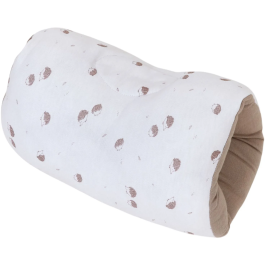 Tineo Brassard d'Allaitement - Soutien de Bras pour Bébé en Jersey de Coton Doux - Modèle Écru à Motif Hérissons