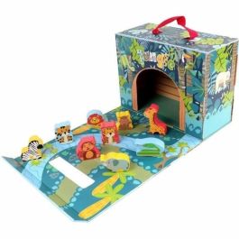 Planete Bois PLA3301040302466 Safari Playhouse 10 pièces Jeu enfant à partir de 18 mois