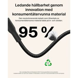 Câble USB Belkin ENA008HQ2MBK Noir 2 m