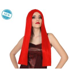 Perruque Longue Rouge Flamboyant 60 cm Avec Raie Centrale - Accessoire Déguisement Carnaval et Fêtes Precio: 13.5. SKU: B1DGC66WKF