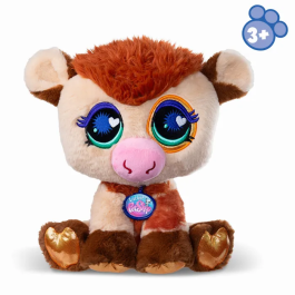 Bandai Littlest Pet Shop BF00666 - Peluche Vache - 25 cm - Personnage de dessin animé pour enfants - Univers Petshop