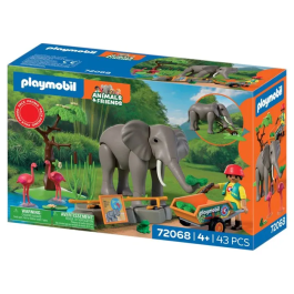 Playmobil 72068 - Zoo My Life - Éléphants et Soigneur Animalier - Promo Pack - 43 Pièces - À Partir de 4 Ans