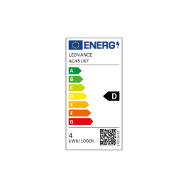 Ledvance/Osram LVE-4099854063206 Lampe LED "Classic" E27 3,4W 470lm 4000K Dimmable Blanc Naturel
