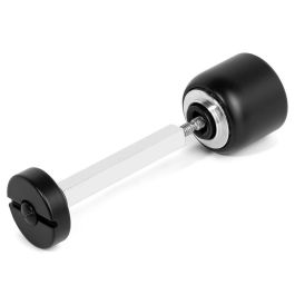 NUDA Poignée de porte D25 Cromo Satinado, Noir, Blanc Finition Noir Nuda