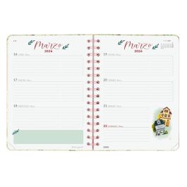 Agenda Finocam THE FLOWER JOURNAL A5 15,5 x 21,2 cm Rose 2026