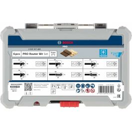 Kit de fraises multiusages BOSCH 6 mm 6 Pièces
