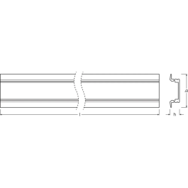Ledvance PF03/UW/25X7/12/1 1M Profil Plano Tiras LED pour éclairage intérieur général, profil bas, montage rapide