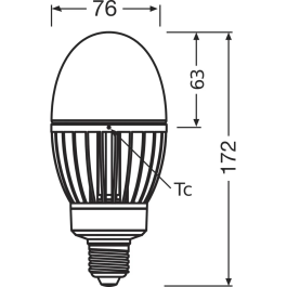 LEDVANCE LVE-4099854040689 Ampoule LED E27 29W 3600Lm 2700K 360° IP65