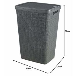 Panier à linge Curver 245975 polypropylène Rectangulaire