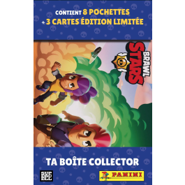 Panini Boîte métallique Brawl Stars TC - 8 paquets, 64 cartes - PAN8051708027440