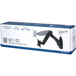 Wandhalterung für 1 Monitor bis 109cm 43" 8kg ARCTIC W1-3D black