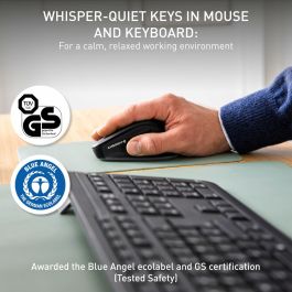 clavier et souris Cherry JD-8550FR-2 Noir Français Azerty Français