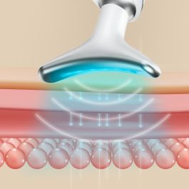 Appareil de Massage Facial Électrique Raffermissant pour Visage et Cou avec LED, EMS et Chaleur Selora InnovaGoods