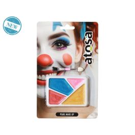 Set de Maquillage Perlado Triangulaire Azul, Rosa, Dorado et Rouge pour Costume et Fantaisie, Halloween, Payaso, Animation Precio: 1.572. SKU: B1264CJE3N