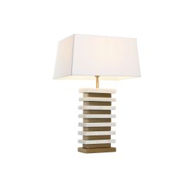 Lampe de bureau Home ESPRIT Blanc Doré 50 W 220 V