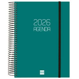 Agenda Finocam OPAQUE Vert A5 15,5 x 21,2 cm 2026