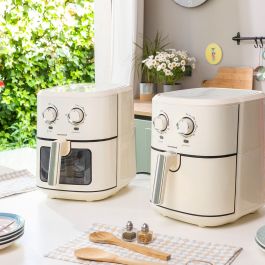 Friteuse à Air InnovaGoods Vynner Pro 6500 Crème 1700 W 6,5 L Acier inoxydable