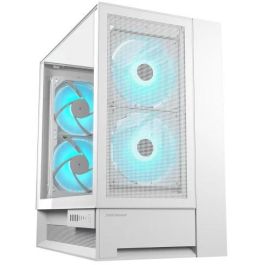 Cougar CGR-2WA3W-RGB - Boîtier PC Midi-Tower Blanc avec Éclairage ARGB, Ventilateurs avant 160mm, Compatible ATX/micro-ATX/Mini-ITX, Port USB-C, Vitre Latérale, Support GPU 38cm