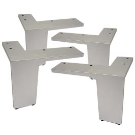 HERRAJES ALK Jeu de 4 Pieds Zamak Rocha-New H110 Finition Chrome