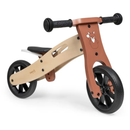 Hauck Draisienne Évolutive First Ride Eco 3 Roues Bois FSC, Selle Réglable, Roues EVA - Beige / Fox - Pour Enfants 12 à 36 Mois