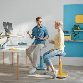 Tabouret ergonomique Leitz Ergo Cosy Active Jaune Plastique