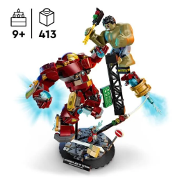 LEGO 76343 Marvel Le Combat Légendaire entre Hulkbuster et Hulk, Set Collector Avengers L'Ere d'Ultron, Jeu de Construction Cadeau 9 Ans